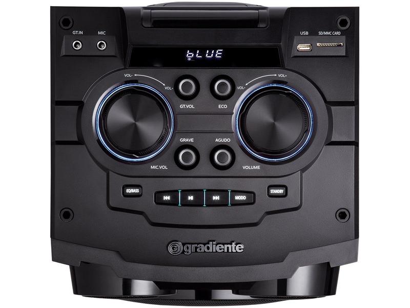 Torre de Som Gradiente Black Bass GDB10M 1200W Bluetooth USB